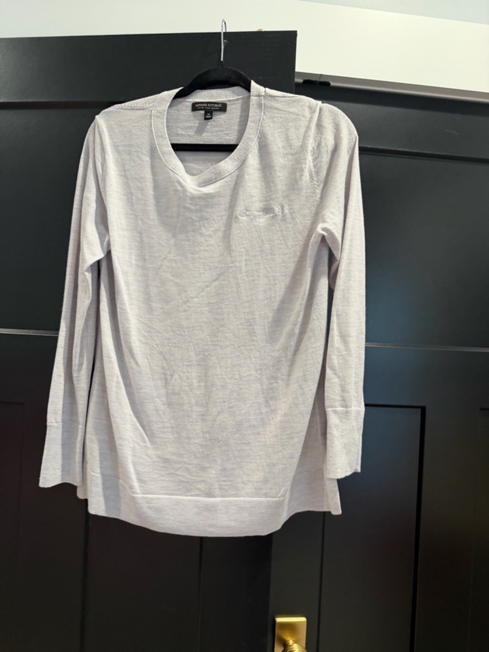 Banana Republic Light Blue/Grey Crewneck Sweater